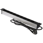 Type F - German Schuko 9 Gang Power Distribution Unit, 2m Cable, 16A, 230 V ac