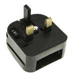 PowerConnections Europe to UK Mains Connector Converter, Rated At 3A