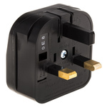 PowerConnections Europe to UK Mains Connector Converter, Rated At 5A