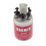 Dormer Countersink Set x6.3 mm, 8.3 mm, 10.4 mm, 12.4 mm, 16.5 mm, 20.5 mm6 Piece