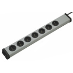 Type E - French 7 Gang Power Distribution Unit, 1.5m Cable, 16A, 250 V