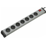Type E - French 7 Gang Power Distribution Unit, 1.5m Cable, 16A, 250 V