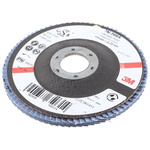 3M 566A Zirconia Aluminium Flap Disc, 115mm, Medium Grade, P80 Grit, PN65026