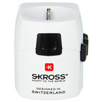 SKROSS Europe to Australia, China, UK, US Travel Adapter, Rated At 6.3A