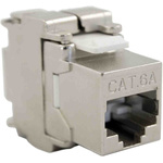 RS PRO Female RJ45 Connector, Tool-less Cable Mounting, Cat6a, 360° Shield