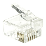 RS PRO Male RJ11 Connector, Cable Mount, Cat4, UTP Shield