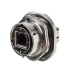 Amphenol RJF Series Female RJ45 Connector, Jam Nut, Cat5e