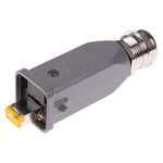 HARTING Han 3A RJ45 Series Male RJ45 Connector, Cable Mount