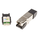 Telegartner MFP8 Series Male RJ45 Connector, Cable Mount, Cat6a, STP Shield