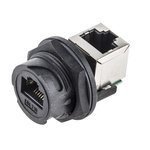 Amphenol Industrial RDP Series Female RJ45 Connector, Panel Mount, Cat5e, STP Shield