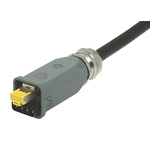 HARTING Han 3A RJ45 Series Male RJ45 Connector, Cable Mount, Cat6