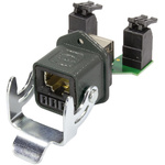 Harting RJ45 Hybrid Series Female RJ45 Connector, Panel Mount, Cat6