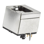 Amphenol ICC MOD JACK Series Female RJ45 Connector, PCB Mount, Cat3, Nickel Plated Copper Alloy Shield