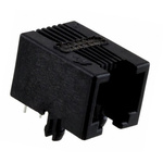 Amphenol ICC 54601 Series Female RJ11 Connector, PCB Mount, Cat3