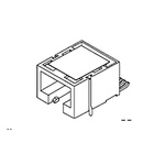 Molex 85502 Series Female RJ45 Connector, Surface Mount, Cat3