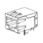 Molex Female RJ45 Connector, Through Hole, Cat5, Cat5e