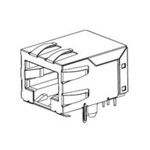 Molex 43202 Series Female RJ45 Connector, Through Hole, Cat3, Cat4