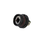 Amphenol Socapex RJFTV6 Series Female RJ45 Connector, Jam Nut, Cat6