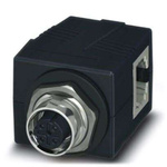 Phoenix Contact CUC Series Socket Ethernet Connector, Rear Mount