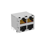 ERNI Female RJ Connector Module, Through Hole, Cat5