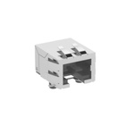 ERNI Female RJ Connector Module, Through Hole, Cat3, Cat4