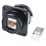 Glenair ITS Series Female RJ45 Connector, Panel Mount, Cat6