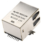 Wurth Elektronik Female RJ45 Connector, PCB Mount