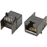 Bel-Stewart SS-60000 Series Female RJ45 Connector, PCB Mount, Cat6, UTP Shield