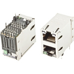 Bel-Stewart MagJack Series Female RJ45 Connector, Through Hole, STP Shield