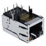 Bel-Stewart MagJack Series Female RJ45 Connector, Through Hole, STP Shield