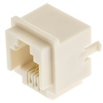 Hirose TM3RA Series Female RJ11 Connector, Through Hole, Cat3, UTP Shield