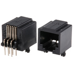 Hirose TM Series Female RJ11 Connector, Through Hole, UTP Shield