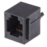 Amphenol ICC MOD JACK Series Female RJ45 Connector, Through Hole, Cat3