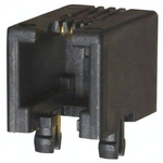 Amphenol ICC MOD JACK Series Female RJ45 Connector, Through Hole, Cat3