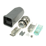 Harting Han 3A RJ45 Series Male RJ45 Connector, Cable Mount, Cat6a, UTP Shield