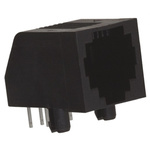 TE Connectivity 5555165 Series Female RJ25 Modular Jack Connector, Through Hole, Cat3