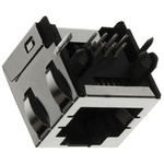 Molex 44620 Series Female RJ45 Connector, Through Hole, Cat3
