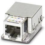 Phoenix Contact VS-08-BU Series Female RJ45 Connector, Cat5, Cat5e