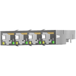 TE Connectivity 1888251 Series Female RJ45 Connector, PCB Mount, Cat5, STP Shield