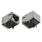 TE Connectivity 1-5406299 Series Female RJ45 Connector, PCB Mount, Cat5