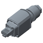 TE Connectivity 215875 Series Male RJ45 Connector, Cable Mount, Cat5e, Shielded, Unshielded Shield