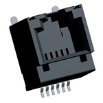 Molex 85510 Series Female RJ11 Connector, PCB Mount