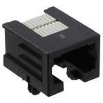 TE Connectivity Female RJ45 Connector, Through Hole, Cat3
