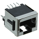 TE Connectivity 100616 Series Female RJ45 Connector, Through Hole, Cat3
