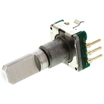 Alps Alpine 18 Pulse Incremental Mechanical Rotary Encoder with a 6 mm Flat Shaft (Not Indexed), Through Hole