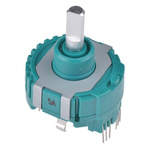 Alps Alpine 40 Pulse Incremental Mechanical Rotary Encoder with a 4 mm Flat Shaft (Not Indexed), Through Hole