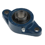 2 Hole Flange Bearing Unit 20mm ID
