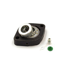 2 Hole Flange Bearing Unit, GLCTE12-XL, 12mm ID