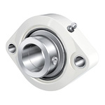 2 Hole Flange Bearing Unit, GLCTE25-TV-VA-FD, 25mm ID