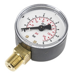 Pressure,gauge,R1/4,0-10bar,50mm dia,bottom connection